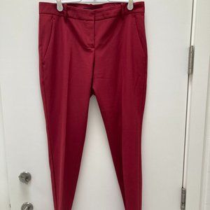 Theory Red Hartsdale pants